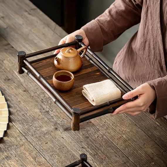 This is a purple bamboo shelf.this is bamboo rack bamboo plate