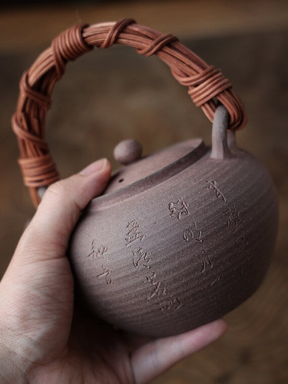 This is a pottery kettle