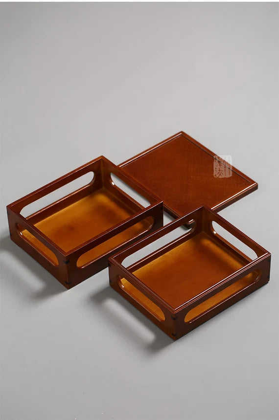 This is a bamboo shelf bamboo rack.this is a bamboo teaware storage box