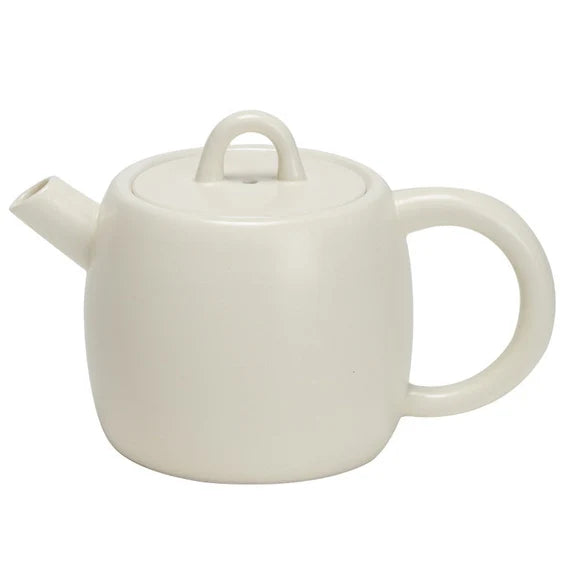 This is a ceramic teapot