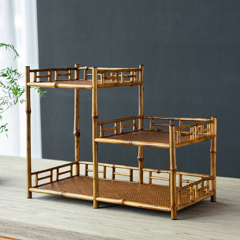 This is a meilu bamboo shelf.this is a bamboo teaware storage shelf