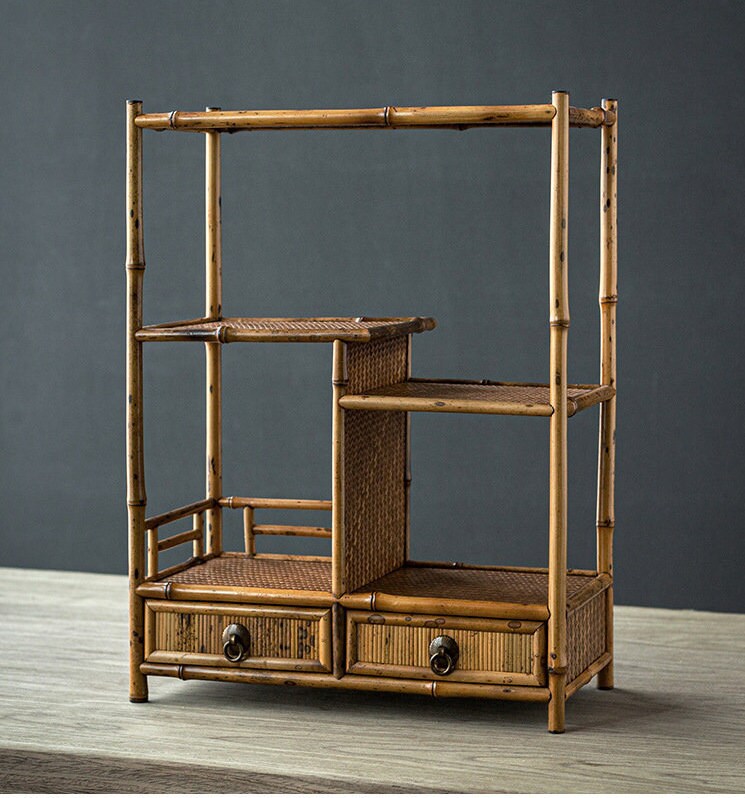 This is a meilu bamboo shelf bamboo rack.this is a bamboo teaware storage shelf