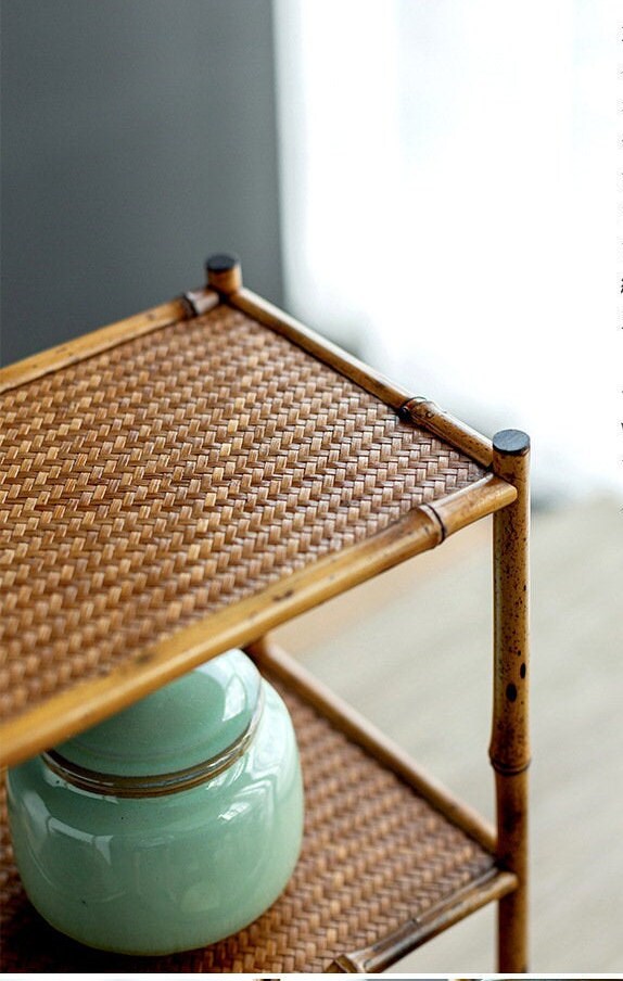 This is a meilu bamboo shelf bamboo rack.this is a bamboo teaware storage shelf