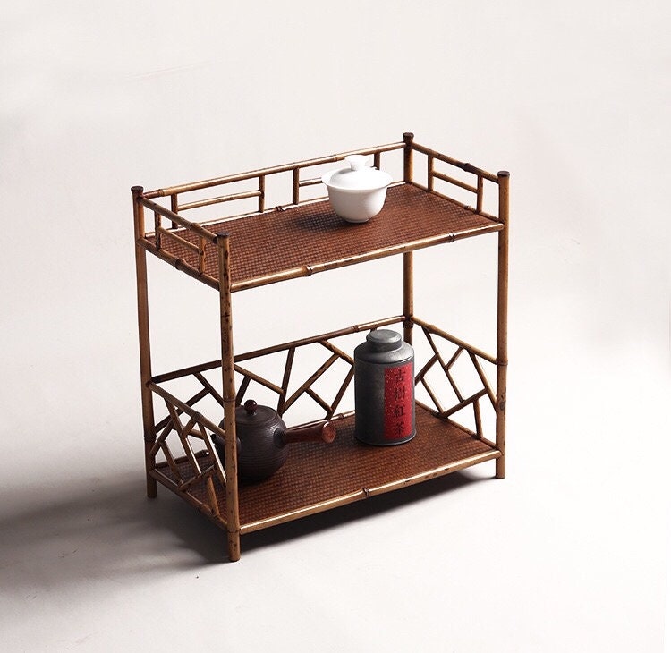 This is a meilu bamboo shelf bamboo rack.this is a bamboo teaware storage shelf