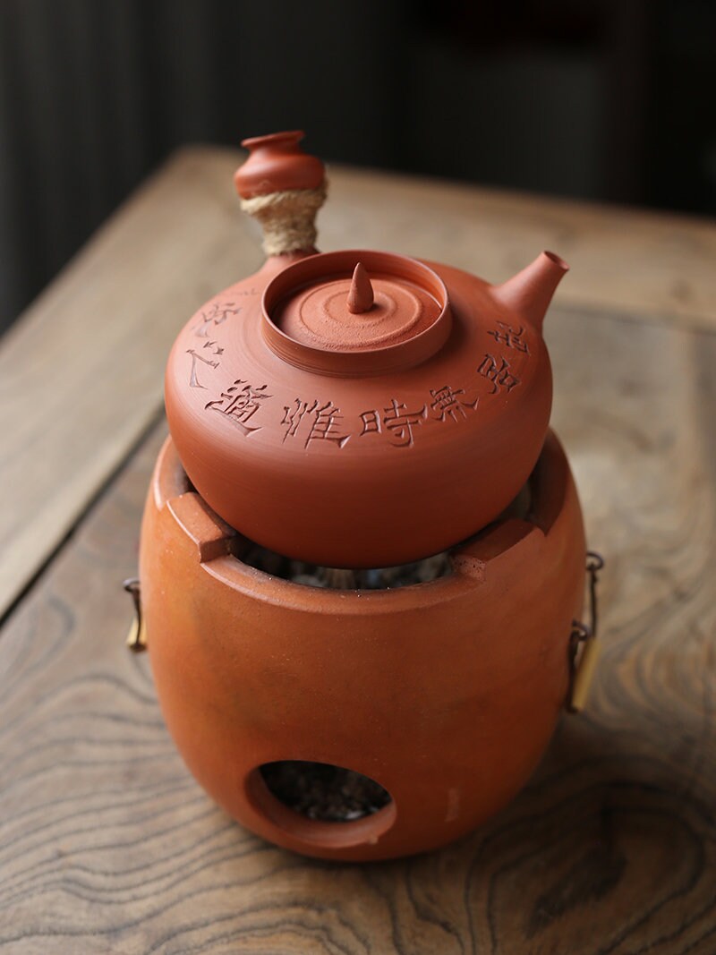 This is a pottery kettle