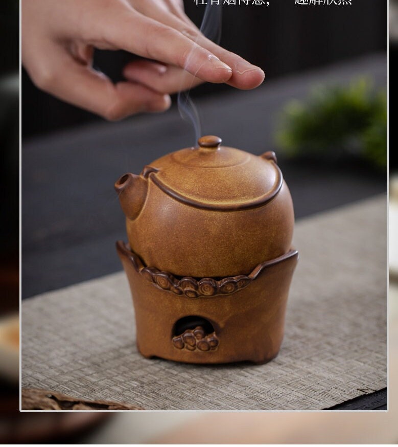 This is a pottery incense burner