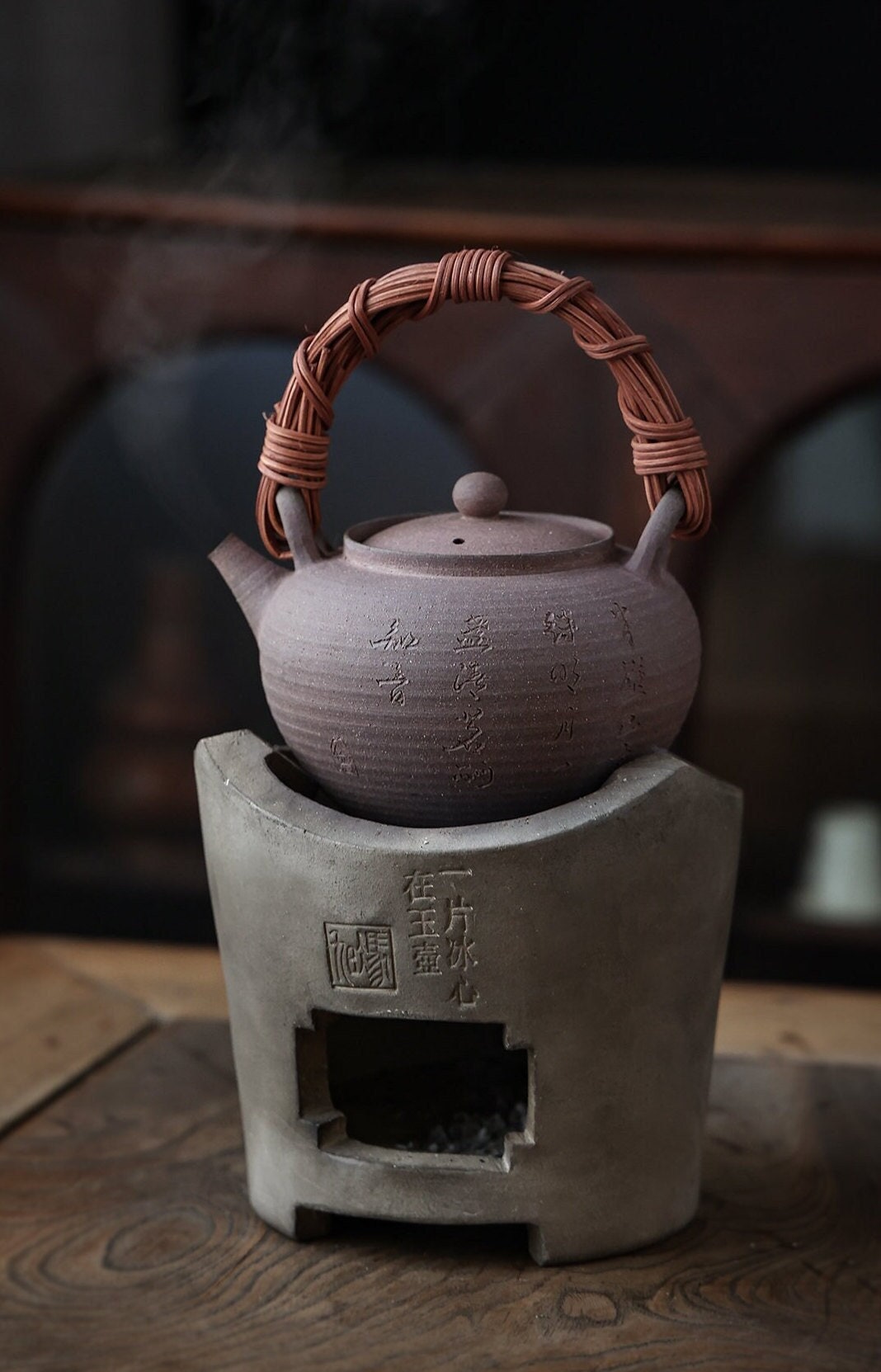 This is a pottery kettle