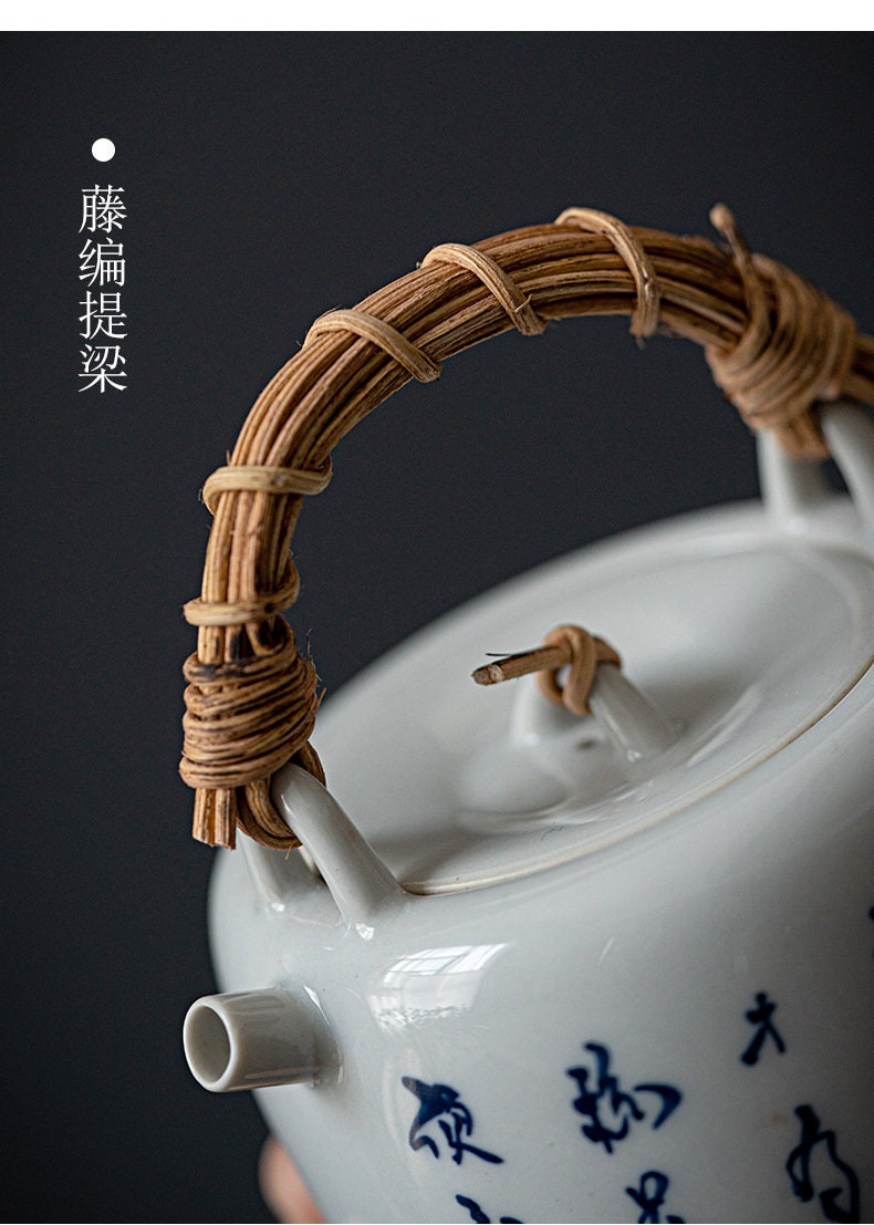 This is a ceramic teapot