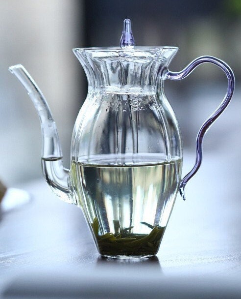 This is a glass teapot