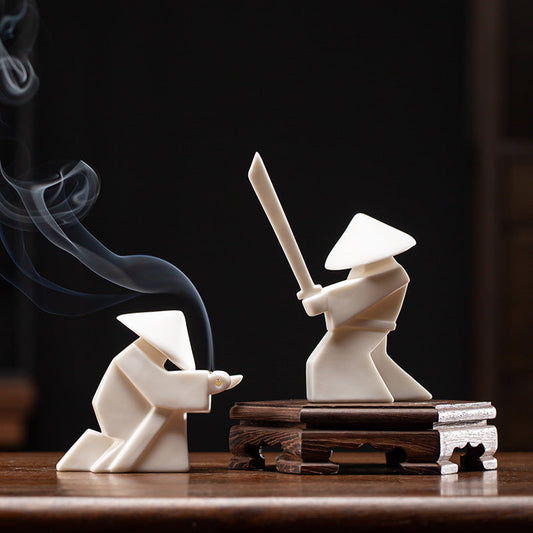 Handmade Incense Burner Original Zen Design Antique Style Chinese Artwork