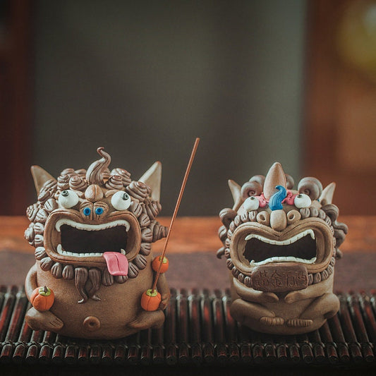 Handmade Tea Pet Incense Holder Orignial Jingdezhen Pottery Toy