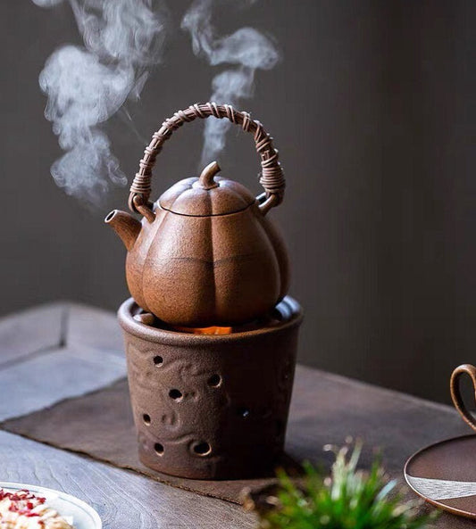 Crude pottery handle lifting handle kettle  pottery pot kettle pottery teapot